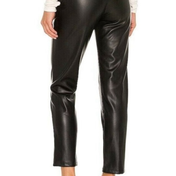 The Label - LBLC Black faux leather pants. Revolve. - Picture 3 of 5